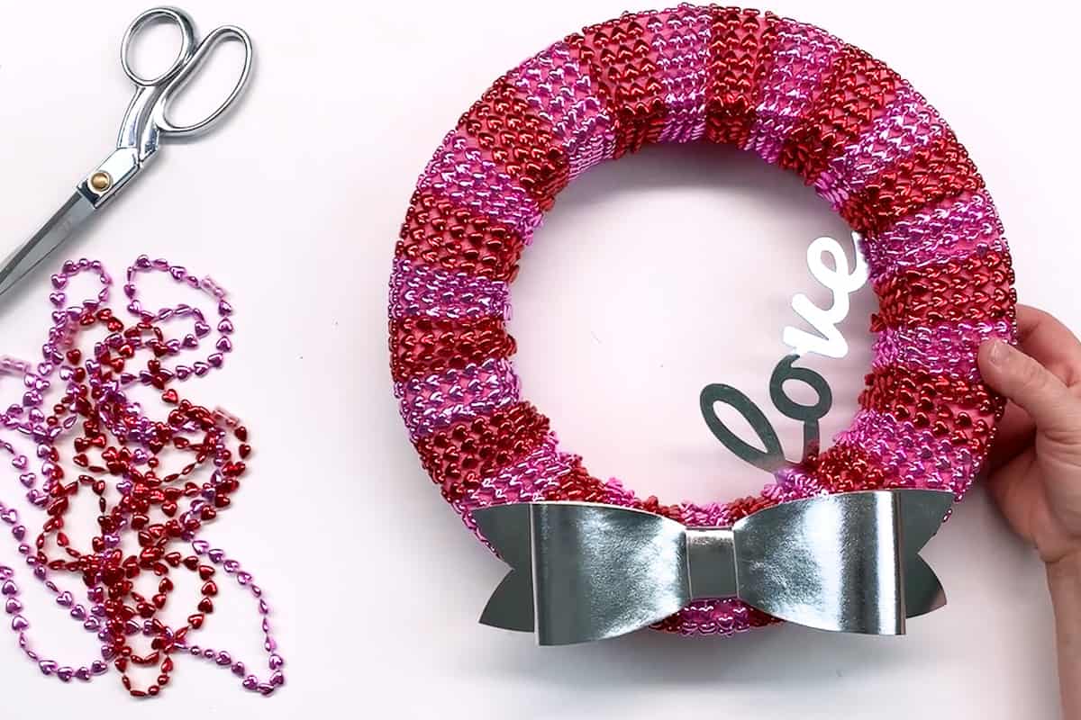 Valentine's Day Dollar Store Wreath 11-2